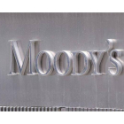 Logo de la agencia de calificación Moody's en su sede de Nueva York.