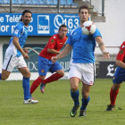 Dieguito protege un balón en el partido que el Fuenlabrada ganó en octubre en Ourense.