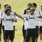 El Real Madrid preparó en Valdebebas el partido ante el Atlético.