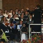 Un momento de la actuación de la Orquesta Sinfónica de Galicia