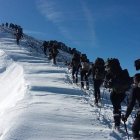 Ejercicios de marcha en la nieve. UME