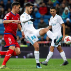 Asensio fue uno de los pocos jugadores del Real Madrid que acabó el encuentro con una nota positiva. JUANJO MARTÍN