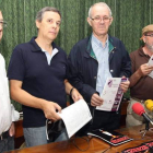Fernández, García, Cela y Balboa durante la presentación de la revista.