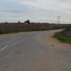 La carretera, con la localidad de Fresno al fondo. medina
