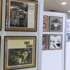 Detalle de la exposición  sobre la colección de Manuel Tejada en la Biblioteca Central San Isidoro. DL