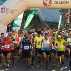 Salida de la Villalfeide-Polvoreda que tuvo como triunfador a uno de los mejores especialistas españoles de trail, Pablo Villa. D. MORÁN