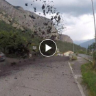 Imágenes de un torrente de lodo en Valais (Suiza). /