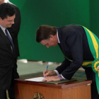Bolsonaro, capitán de la reserva del Ejército y líder de la extrema derecha en Brasil, fue investido como mandatario en Brasilia.