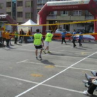 En la misma zona se instaló un pequeño campo de fútbol