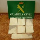 Los 1.200 gramos de cocaína incautados por la Guardia civil de León