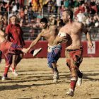 El ‘haspartum’, una mezcla de deporte y entrenamiento practicado por los legionarios, está emparentado con el rugby y con el ‘calcio storico’ de Italia. DL