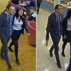 Fotografías facilitadas por la policía de Sussex en las que aparecen Megan Stammers y Jeremy Forrest antes de embarcar en el puerto de Dover.