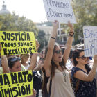 Concentración en la plaza del Ayuntamiento de Valencia.