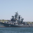 El destructor Smetlivy de la marina de Rusia.
