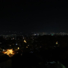La ciudad de Caracas en completa oscuridad por el apagón generalizado.