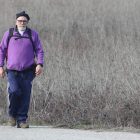Pedro Mora, presidente de la Asociación de Diabéticos del Bierzo, en una de sus múltiples caminatas.