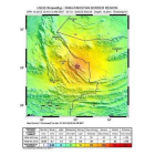 Imagen distribuida por el Servicio Geológico de Estados Unidos (USGS) que muestra un mapa sísmico del terremoto.