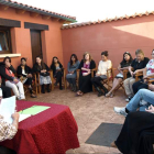 Recibimiento de los alumnos americanos en Vegaquemada