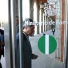 El alcalde de León, Francisco Fernández, a su llegada al Ministerio de Fomento