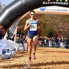 Lugueros cruzó la meta como la segunda mejor atleta española en el Cross de Alcobendas. GASPAR LUNA