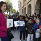 María Josefa García Cirac, presidenta de las Cortes, en un acto con escolares de la provincia de Soria.