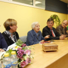 Aurora Baza, Teresa Lage, Concha Casado, Santamarta, Benito del Campo y Purificación Corral.