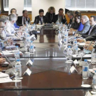 La Mesa del Carbón, reunida ayer de nuevo en el Ministerio de Industria.