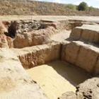 Parte del yacimiento descubierto tras las excavaciones propiciadas por la construcción de la A-60