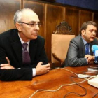 El procurador Tadeo Morán y el alcalde, Carlos López Riesco