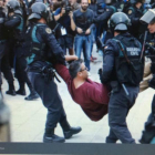 Xavi Fernández, desalojado por la Guardia Civil el domingo.