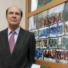 José Luis Díaz Villarig, en la sede del Colegio de Médicos recientemente remodelada