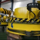 Los eyectores del robot fabricado en Sati, ayer poco antes de ser embalados con destino a China