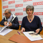 Alfredo Peláez e Isabel Céspedes, en la comparecencia. L. DE LA MATA