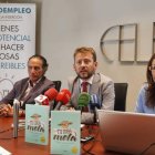 Álvaro Díez, Enrique Suárez y Begoña Díez, ayer en la presentación del proyecto en la Fele.