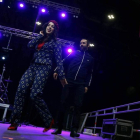 El tradicional desfile de moda ‘sixtie’ inauguró ayer El Festival Purple Weekend Estrella Galicia. FERNANDO OTERO