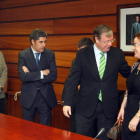 Silván, en un momento de su reunión con los responsables de urbanismo.