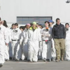 Trabajadores de LM Wind Power, en una foto de archivo.
