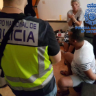 Imagen concedida por la Policía Nacional de la detención.