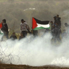 Enfrentamientos en la frontera de Gaza con Israel en el primer aniversario de la Gran Marcha del Retorno.