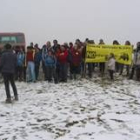 Los ecologistas se manifestaron en el alto del puerto de San Glorio