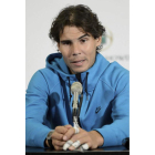 Rafa Nadal jugó de madrugada su partido de Indian Wells.