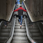 Escaleras mecánicas en la Baixada de la Glòria, en Vallcarca. /