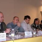 García, Loureiro, Val, Fresno y Miñambres durante la presentación