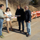 La alcaldesa y el edil de Obras visitaron el inicio de los trabajos del polígono de Carrocera. PLANILLO