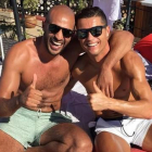 Cristiano Ronaldo, junto a su amigo Badr Hari.
