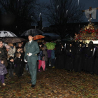 La Real Cofradía de Minerva y la Santa Vera Cruz trató de salir para no quedarse en blanco como el Lunes Santo, pero pronto tuvo que darse la vuelta.