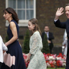 Cameron, con su esposa y sus hijos, en su último día en el 10 de Downing Street, el pasado 13 de julio.