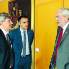 García Marín y Baelo, con el rector de la Unam, Enrique Graue. DL