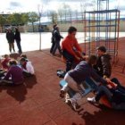 El suelo de la zona de juegos del Teleno se ha cambiado.