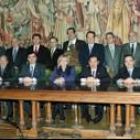 Los presidentes de las cámaras de la autonomía, ayer tras reunirse en Toro